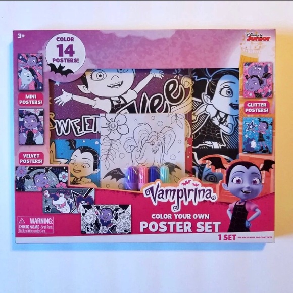 Disney Other - VAMPIRINA COLOR YOUR OWN 14 POSTERS SET